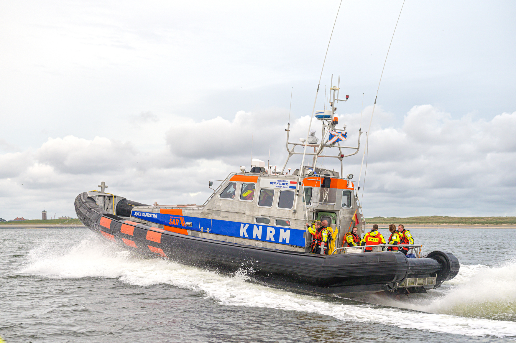 Een van de reddingboten van de KNRM
